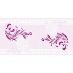 Violette Motiv Mank Tischbänder mit Blumenmotiv aus Textil 