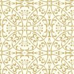 Beige Mank Stoffservietten mit Ornament-Motiv aus Textil 50-teilig 