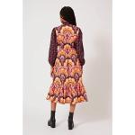 Manoush, Bedrucktes Baumwoll-Midi-Kleid Multicolor, Damen, Größe: S