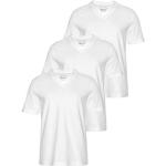 Weiße Kurzärmelige Man's World V-Ausschnitt T-Shirts aus Baumwolle für Herren Größe XXL 3-teilig 