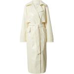Pastellgelbe EDITED Trenchcoats aus PU für Damen Größe M für den für den Winter 