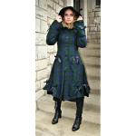 Bunte Gothic Damenmäntel aus Fleece Größe L für den für den Winter 