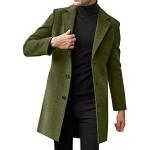 Grüne Elegante Trenchcoats lang für Herren Größe M für den für den Herbst 