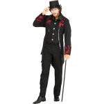 Schwarze Buttinette Vampir-Kostüme für Herren Größe M 