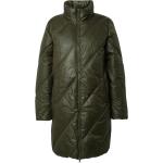 Reduzierte Dunkelgrüne Gesteppte Jacqueline de Yong Stehkragen Damensteppmäntel mit Reißverschluss Größe S für den für den Winter 