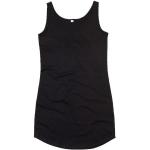 Schwarze Bio Nachhaltige U-Ausschnitt Longshirts aus Baumwolle für Damen Größe XL für den für den Sommer 