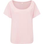 Rosa Elegante Bio Schulterfreie T-Shirts für Damen Größe M 