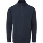 Marineblaue Elegante Bio Stehkragen Herrensweatshirts mit Reißverschluss Größe XL 