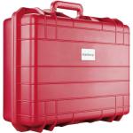 Rote Kofferschutzhüllen aus Kunststoff 