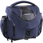 Blaue mantona Fototaschen & Kamerataschen mit Klettverschluss gepolstert 