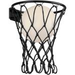 Schwarze Moderne Mantra LED Wandleuchten mit Basketball-Motiv aus Textil dimmbar E27 