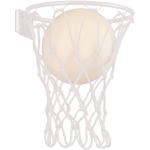 Weiße Moderne Mantra LED Wandleuchten mit Basketball-Motiv aus Textil dimmbar E27 