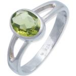 Grüne Peridot Ringe aus Silber für Damen Größe 58 