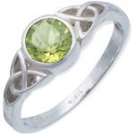 Grüne Peridot Ringe aus Silber für Damen Größe 56 