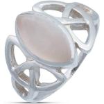 Silberne Keltische Ringe aus Stoff für Damen Größe 58 