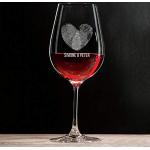 Motiv Emoji Rotweingläser aus Glas personalisiert 