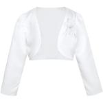 Weiße Elegante Kinderübergangsjacken für Mädchen Größe 134 