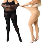 Reduzierte Nudefarbene Stützstrumpfhosen für Damen Größe 4 XL Große Größen für den für den Sommer 
