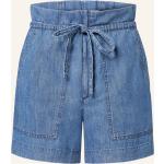 Blaue Isabel Marant Étoile Paperbag-Shorts mit Reißverschluss aus Baumwolle für Damen Größe S für den für den Sommer 