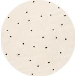 Weiße Moderne Rugvista Runde Shaggy Teppiche 250 cm aus Polypropylen 
