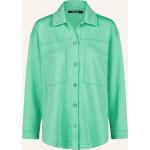 Grüne Oversize Marc Aurel Maxi Hemdjacken aus Baumwollmischung für Damen Größe XS 