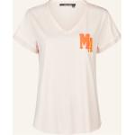 Rosa Marc Aurel V-Ausschnitt T-Shirts aus Frottee für Damen Größe S 