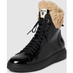 Schwarze Unifarbene Marc Cain High Top Sneaker & Sneaker Boots mit Schnürsenkel aus Leder für Damen Größe 41 