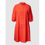 Reduzierte Rote Marc Cain Stehkragen Herbstkleider aus Baumwolle für Damen Größe S 