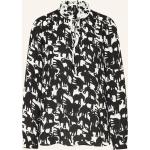 Reduzierte Schwarze Marc Cain V-Ausschnitt Blusenshirts & Schlusen mit Rüschen aus Polyester für Damen Größe L 