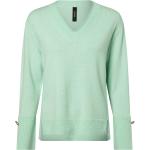 Mintgrüne Unifarbene Marc Cain Collections V-Ausschnitt Kaschmir-Pullover aus Wolle für Damen Größe L 