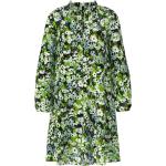 Reduzierte Grüne Langärmelige Blumenmuster Marc Cain Winterkleider aus Polyester für Damen Größe L 