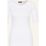 Weiße 3/4-ärmelige Marc Cain T-Shirts aus Baumwolle für Damen Größe M 