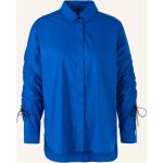 Blaue Marc Cain Hemdblusen aus Baumwollmischung für Damen Größe XS 