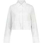 Weiße Marc Cain Hemdblusen aus Baumwolle für Damen Größe XL 