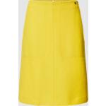 Gelbe Unifarbene Marc Cain Sommerröcke aus Wolle für Damen Größe L 