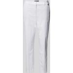Weiße Unifarbene Marc Cain Bundfaltenhosen für Damen Größe S 