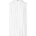 Weiße Romantische Marc Cain Stehkragen Festliche Blusen mit Knopf aus Spitze für Damen Größe XL 