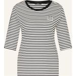 Schwarze 3/4-ärmelige Marc Cain T-Shirts aus Baumwollmischung für Damen Größe S 