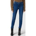 Blaue Marc Cain Slim Fit Jeans mit Reißverschluss aus Baumwolle für Damen Größe M 