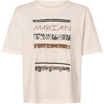 Weiße Marc Cain Sports Rundhals-Ausschnitt T-Shirts für Damen Größe L 