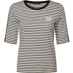 Bunte Gestreifte Maritime Marc Cain Sports Rundhals-Ausschnitt T-Shirts für Damen Größe L 