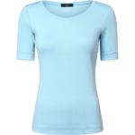 Hellblaue Marc Cain Sports Rundhals-Ausschnitt T-Shirts für Damen Größe L 