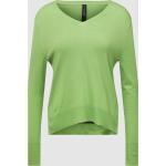 Reduzierte Apfelgrüne Unifarbene Marc Cain V-Ausschnitt Kaschmir-Pullover aus Polyamid für Damen Größe XS für den für den Herbst 