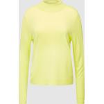 Reduzierte Pastellgelbe Unifarbene Marc Cain Kaschmir-Pullover aus Wolle für Damen Größe L für den für den Herbst 