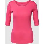 Pinke Unifarbene Marc Cain T-Shirts aus Baumwolle für Damen Größe M 