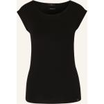 Schwarze Marc Cain T-Shirts aus Baumwolle enganliegend für Damen Größe L 