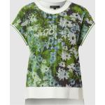 Grüne Blumenmuster Marc Cain T-Shirts aus Viskose für Damen Größe XS 