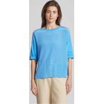 Blaue Marc Cain T-Shirts aus Baumwolle für Damen Größe S 