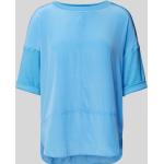 Blaue Marc Cain T-Shirts aus Baumwolle für Damen Größe L 