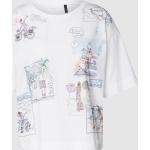 Offwhitefarbene Marc Cain T-Shirts aus Baumwolle für Damen Größe XS 